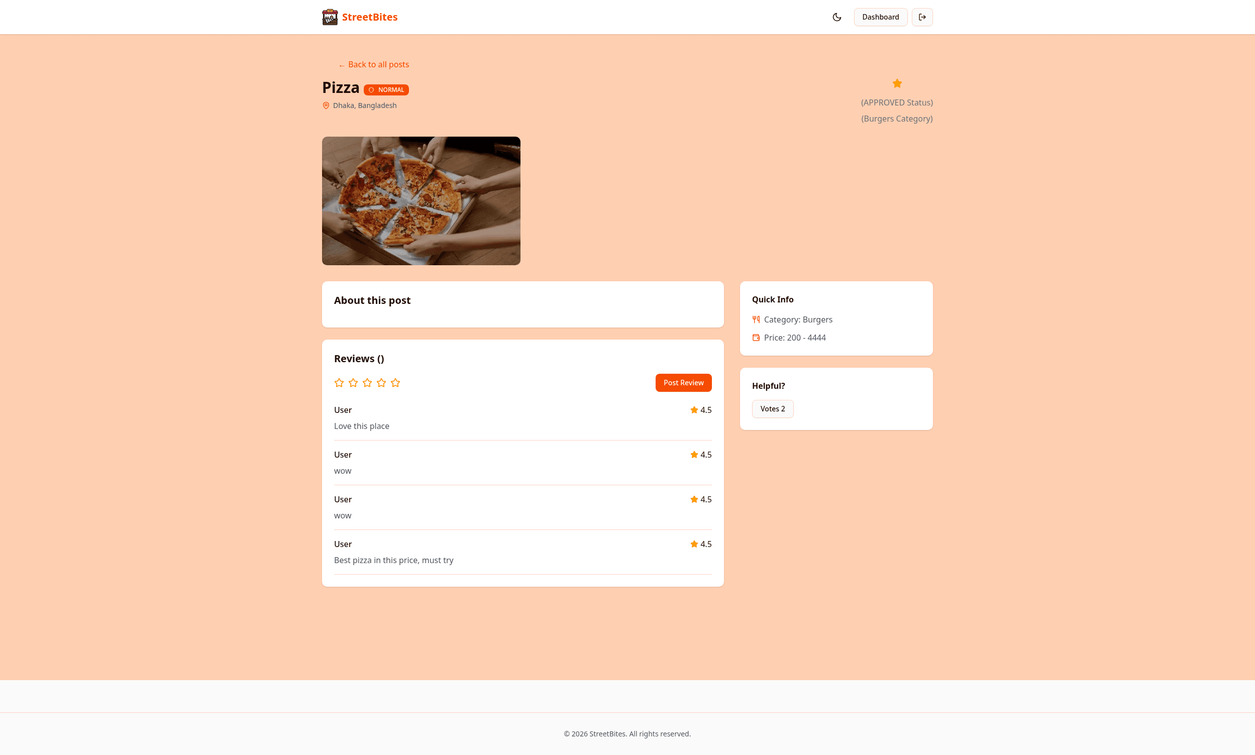 StreetBites screenshot 1